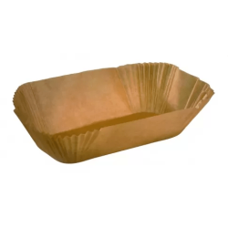 Caissette papier de cuisson ovale brune ingraissable