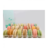 Insert plastique PET transparent 2 macarons avec fermeture clipsable