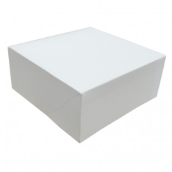 Boîte pâtissière carton blanche H 100mm