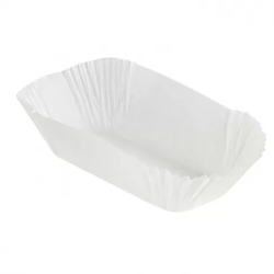 Caissette papier de cuisson ovale blanche ingraissable